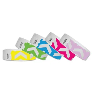 3/4"  Arrows Up Tyvek Wristband Design