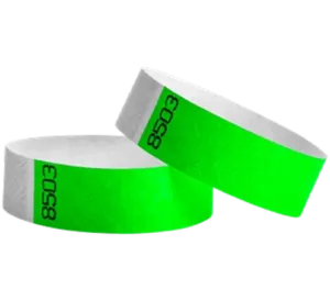 3/4" Duplicate Numbered Tyvek Wristbands