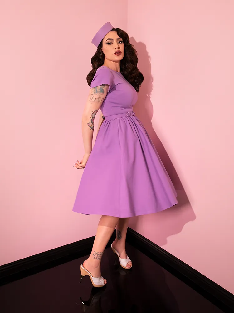 Avon Swing Dress in Lilac - Vixen by Micheline Pitt