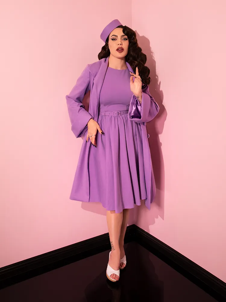 Avon Swing Dress in Lilac - Vixen by Micheline Pitt