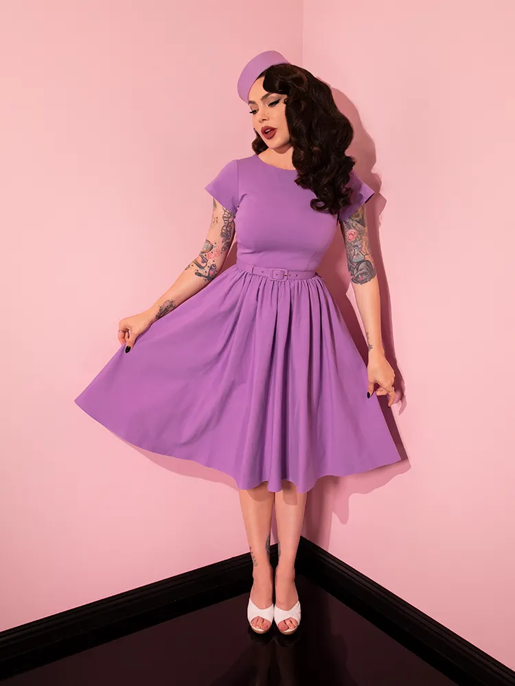 Avon Swing Dress in Lilac - Vixen by Micheline Pitt