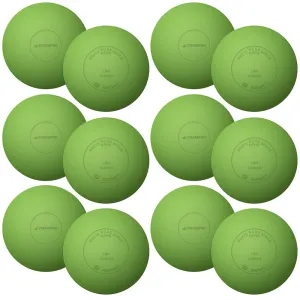 Champro 12 Neon Green Lacrosse Balls - Meets NOCSAE Standard SEI