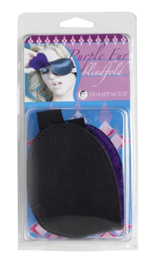 Classic Blindfold With Purple Fur