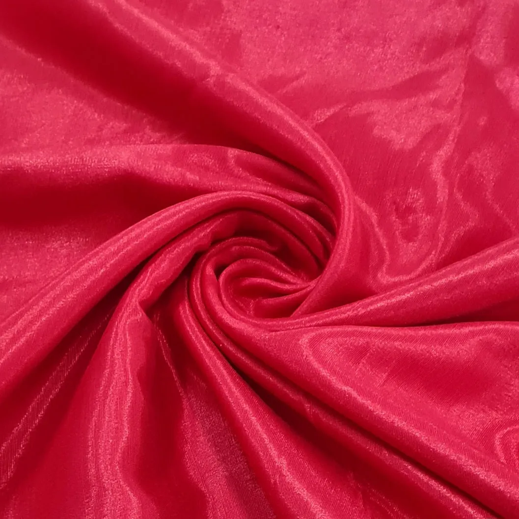 Crimson Red Solid Shantoon Fabric