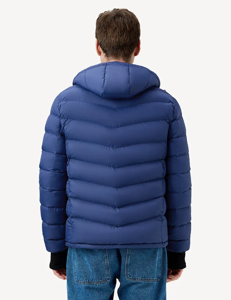 Men's Heated Puffer Jacket With Hand-Heating