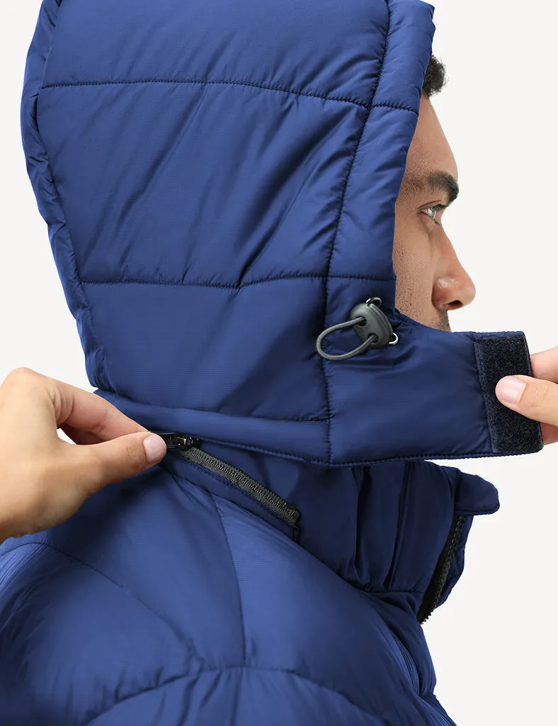 Men's Heated Puffer Jacket With Hand-Heating