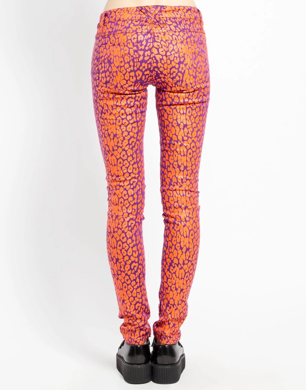 NEON LEOPARD PRINT SKINNY