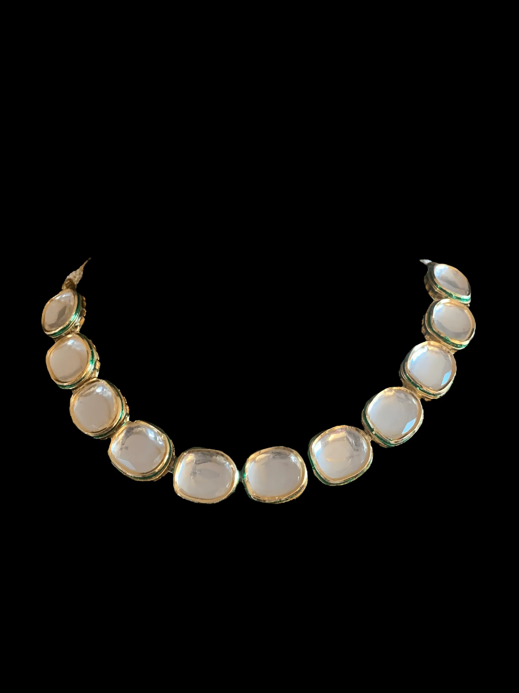 NS84 Kundan single line necklace ( READY TO SHIp)