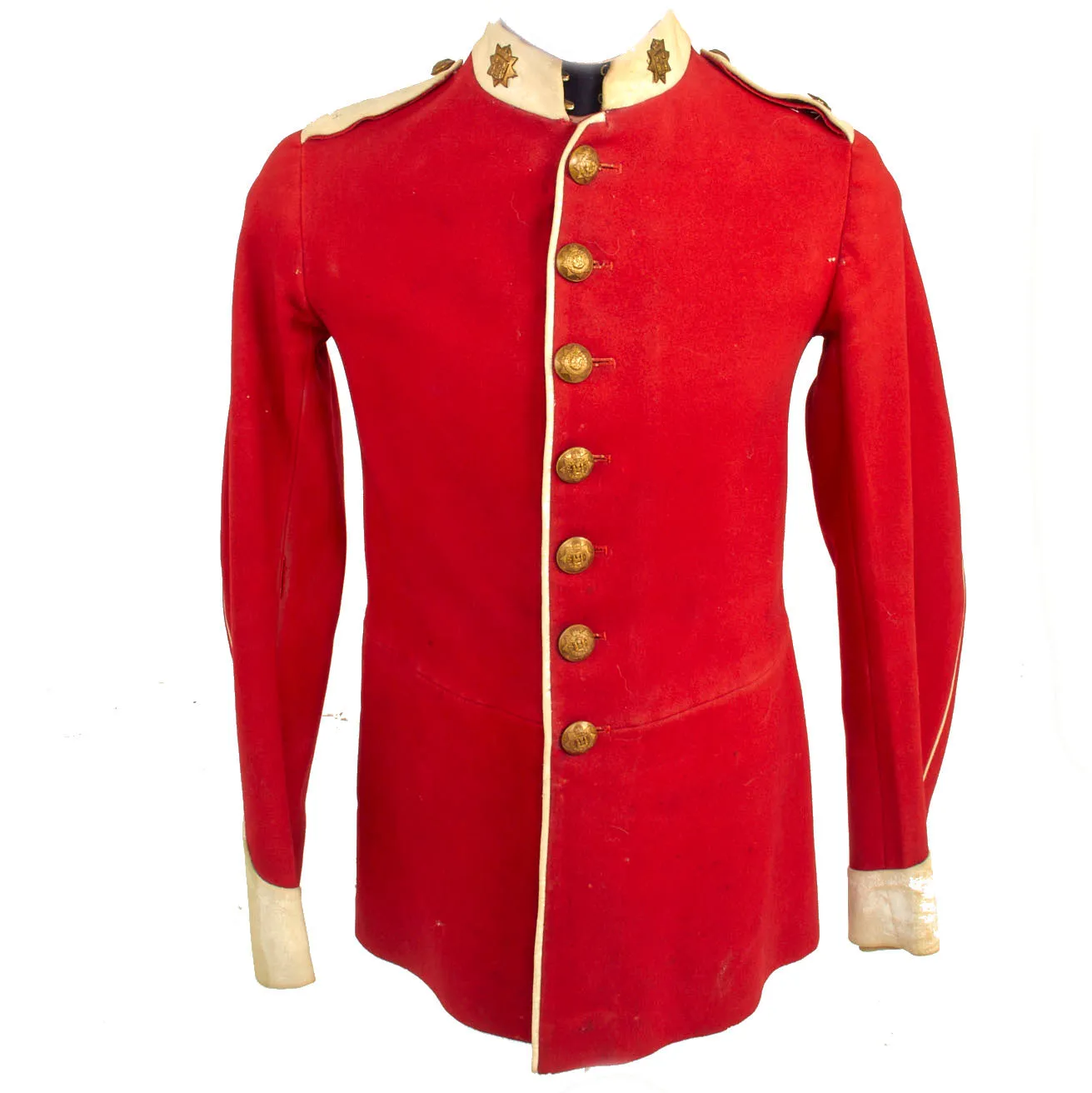 Original British Victorian Named 1881 Pattern East Surrey Regiment Scarlet Tunic - Johnnie Wade