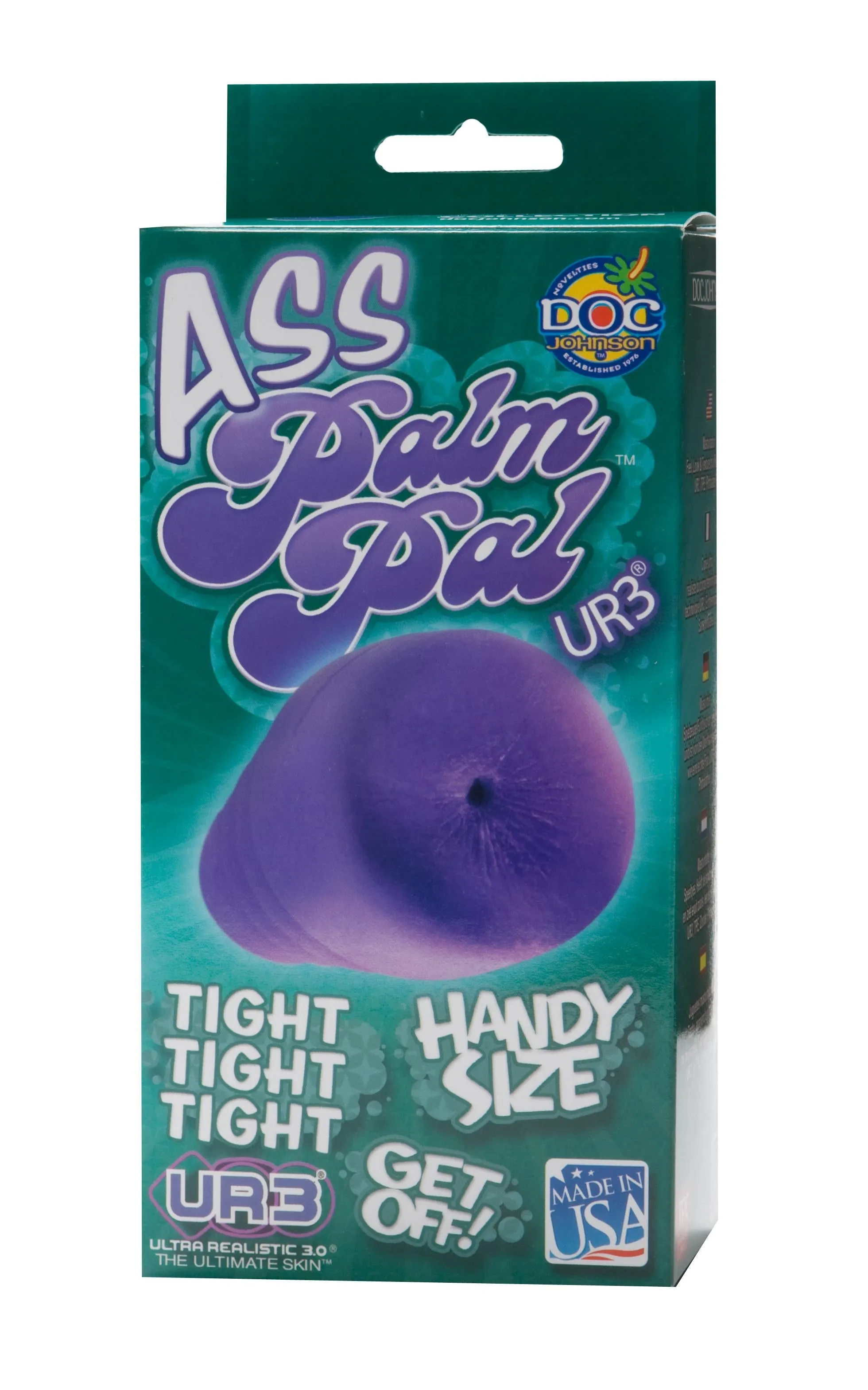 Palm Pal Frosted Ultraskyn Masturbator Ass Purple