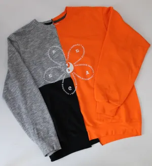 SWEATER - REDUX - SIZE L ORANGE, GREY & BLACK