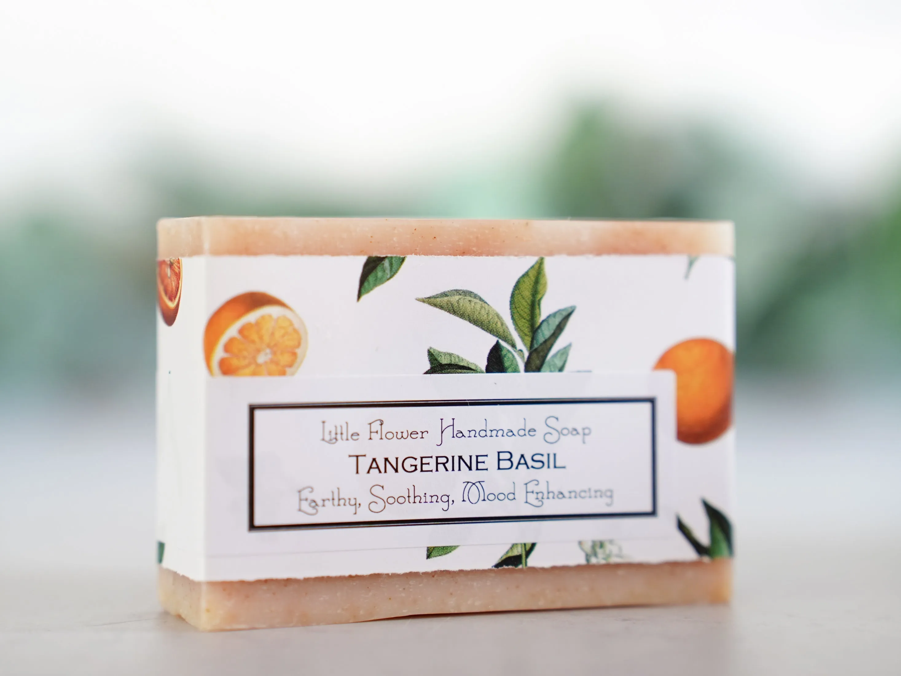 Tangerine Basil - Large Bar Soap 6oz