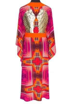 Tribal - Pink Kimono Wings (Neon Orange)